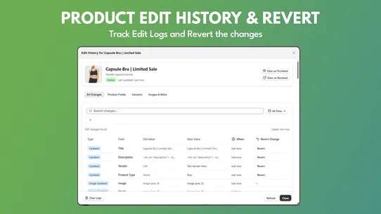 Loggr ‑ Edit History &amp; Revert screenshot
