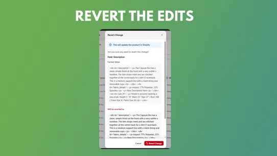 Loggr ‑ Edit History &amp; Revert screenshot