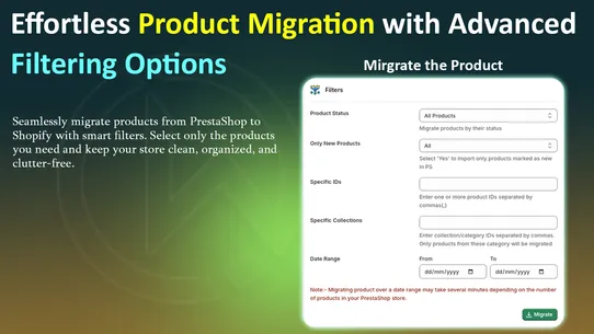 WBL ‑ PrestaShop Migrator Pro screenshot