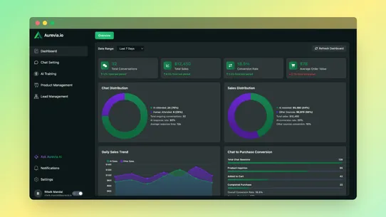 Aurevia ‑ AI Sales Rep screenshot