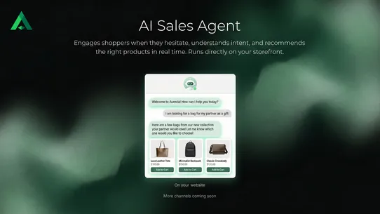 Aurevia ‑ AI Sales Co‑Pilot screenshot