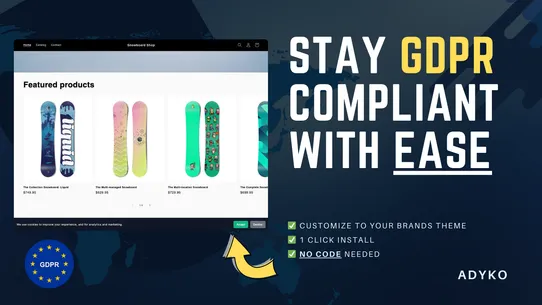 ADYKO: GDPR Cookies Consent screenshot