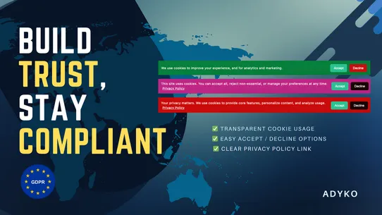 ADYKO: GDPR Cookies Consent screenshot