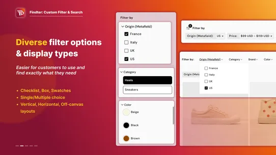 Findter Custom Filter &amp; Search screenshot