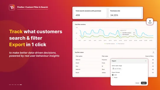Findter Custom Filter &amp; Search screenshot