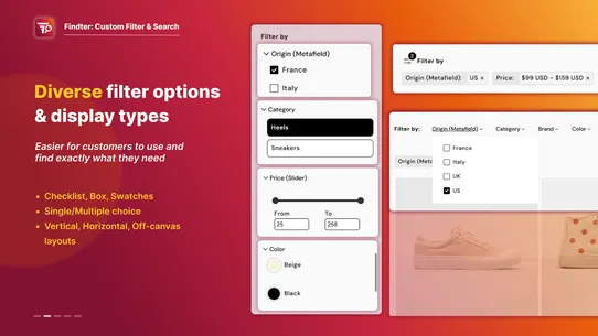 Findter Custom Filter &amp; Search screenshot