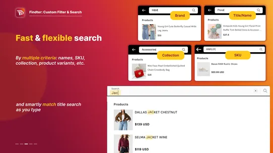 Findter Custom Filter &amp; Search screenshot
