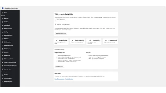 SOLEX ‑ Bulk Edit screenshot