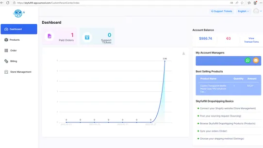 Skyfulfill Dropshipping screenshot