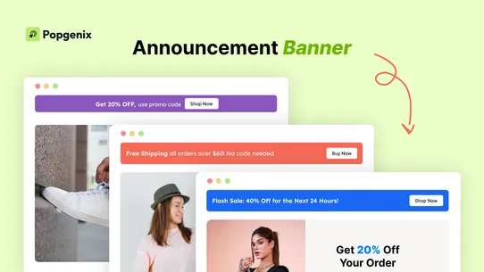 Popgenix: Pop Ups &amp; Banners screenshot