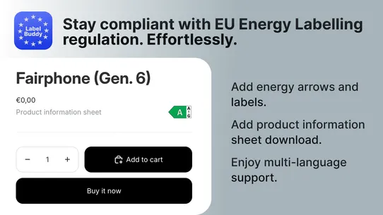 Eprel Label Buddy screenshot
