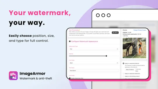 Image Armor ‑ Bulk Watermark screenshot