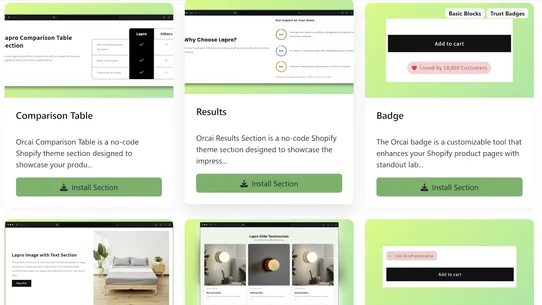 Orcai ‑ Theme Sections screenshot