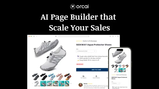 Orcai AI Landing Page Builder screenshot