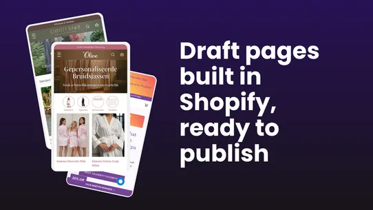 Fudge landing pages for ads screenshot