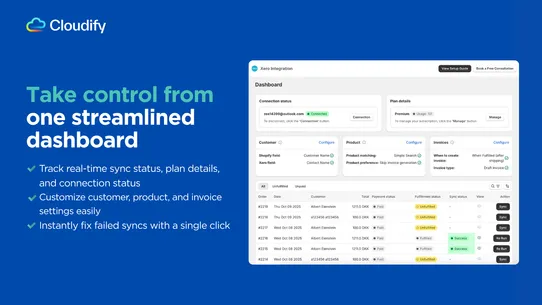 Xero Integration screenshot