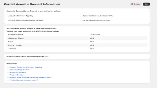 Acoustic Connect screenshot