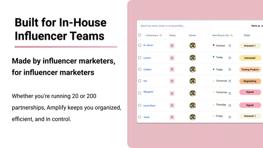 Amplify Influencer screenshot