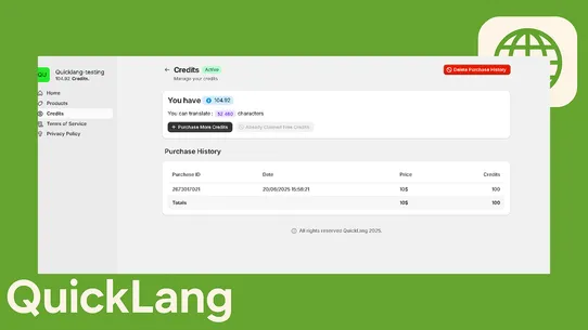 QuickLang screenshot