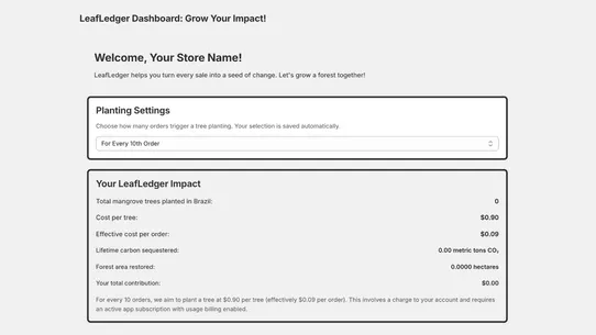 Leafledger Tree Planting screenshot