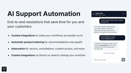 Valiopt: AI Support screenshot