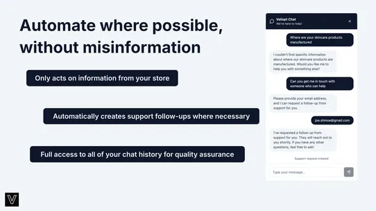 Valiopt: AI Support screenshot