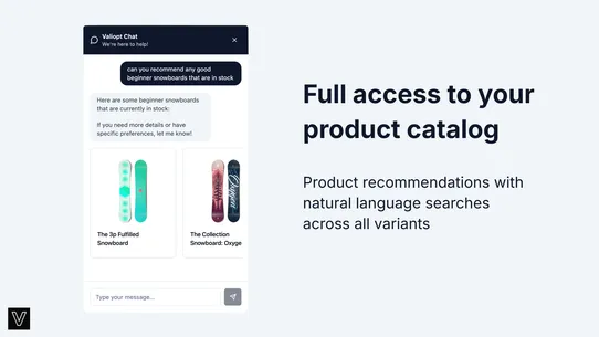 Valiopt: AI Support screenshot