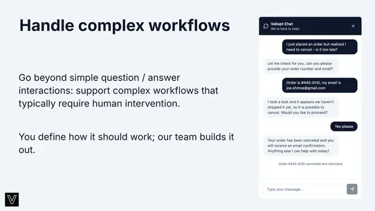 Valiopt: AI Support screenshot