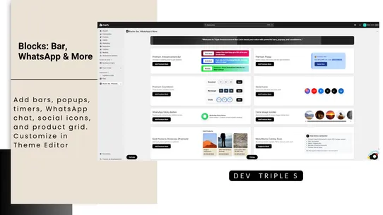 Blocks: Bar, WhatsApp &amp; More screenshot