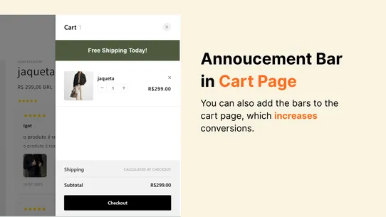 Anbar Announcement Bar screenshot