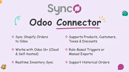 OdooSyncO ‑ Odoo ERP Connector screenshot