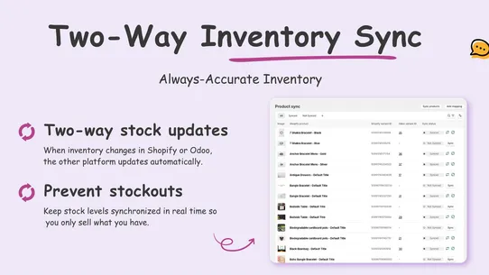 OdooSyncO ‑ Odoo ERP Connector screenshot