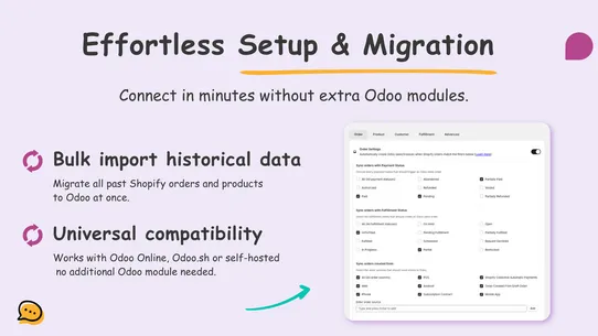 OdooSyncO ‑ Odoo ERP Connector screenshot