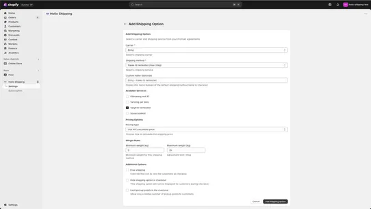 Holio Shipping screenshot