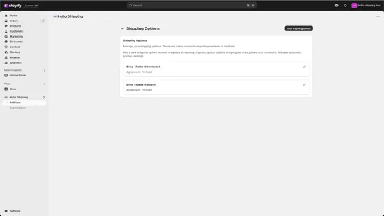 Holio Shipping screenshot