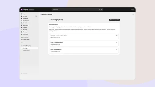 Holio Shipping screenshot