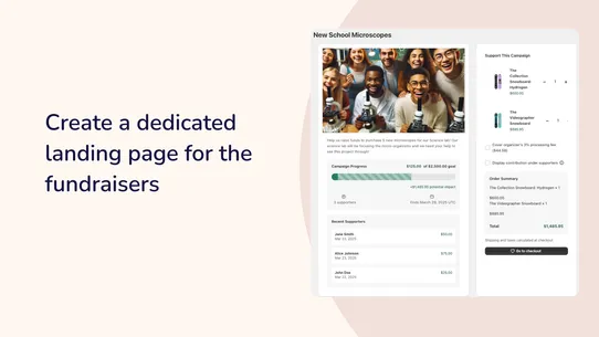 Raisewave: Simple Fundraiser screenshot