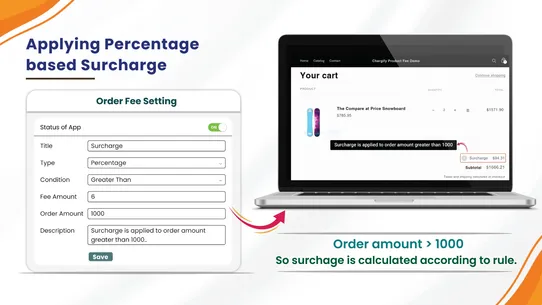 CHARGIFY Extra Fee screenshot