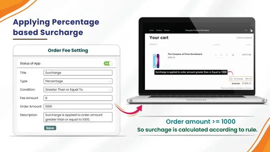 CHARGIFY Extra Fee screenshot