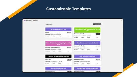 Popups &amp; Banners ‑ ZT screenshot
