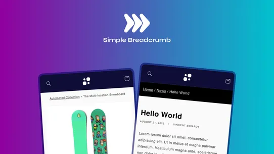 Simple Breadcrumb screenshot