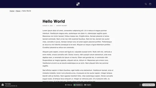 Simple Breadcrumb screenshot