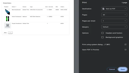 Nit Picker ‑ Order Pick Lists screenshot