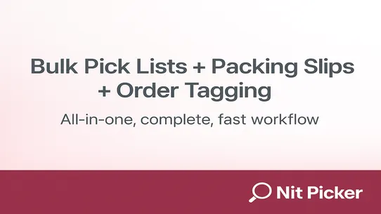 Nit Picker ‑ Pick &amp; Pack Lists screenshot