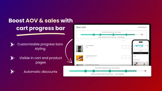 Zonvi: Cart Progress Bar screenshot