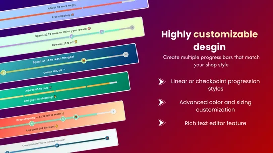 Zonvi: Cart Progress Bar screenshot