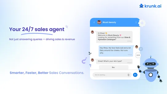 Krunk ‑ AI Chatbot For Sales screenshot