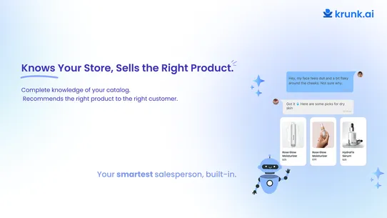 Krunk ‑ AI Chatbot For Sales screenshot