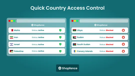 Shopfence – Secure Your Store screenshot