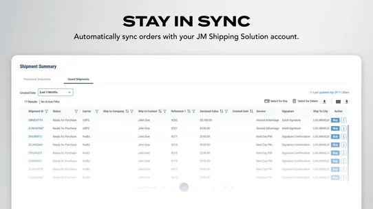 JM Shipping Solution screenshot